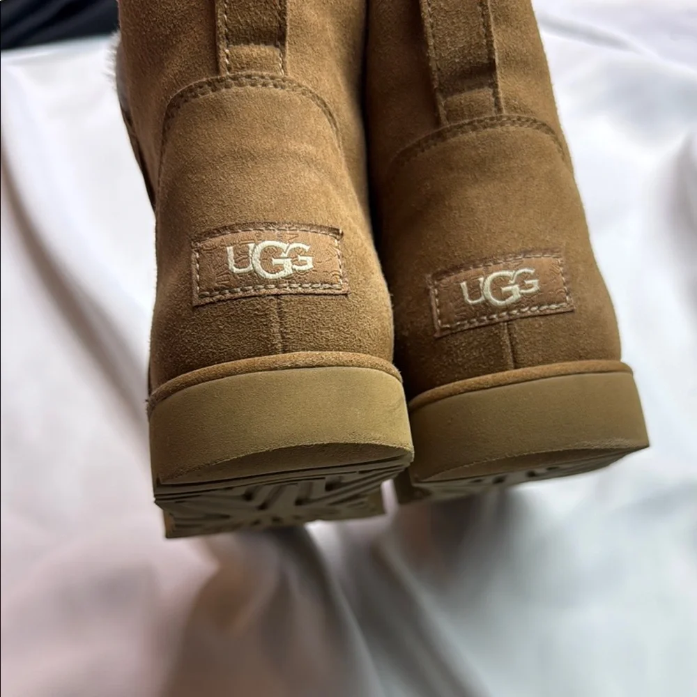 UGG Cory II Genuine Shearling‎ Lined Chestnut Suede Boots